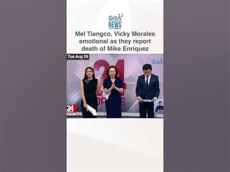 Mel Tiangco, Vicky Morales emotional as they report death of .